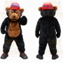 Black Brown Red Monkey Mascot Costume