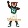 Brown Green Beaver Football Mascot Costume Brown Green Beaver Football Mascot Costume