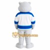 White Blue Hockey Polar Bear Mascot Costume White Blue Hockey Polar Bear Mascot Costume