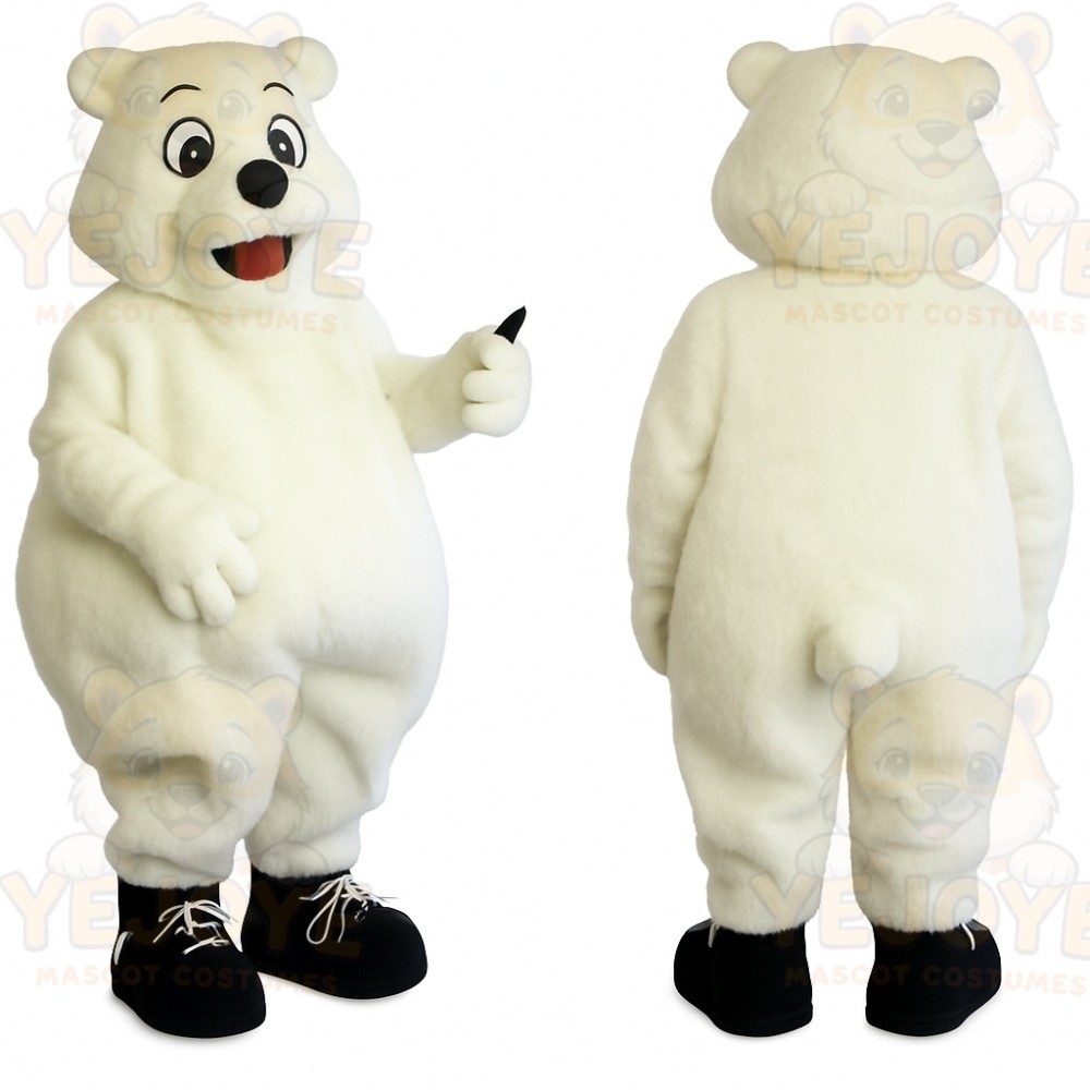White Polar Bear Mascot Costume