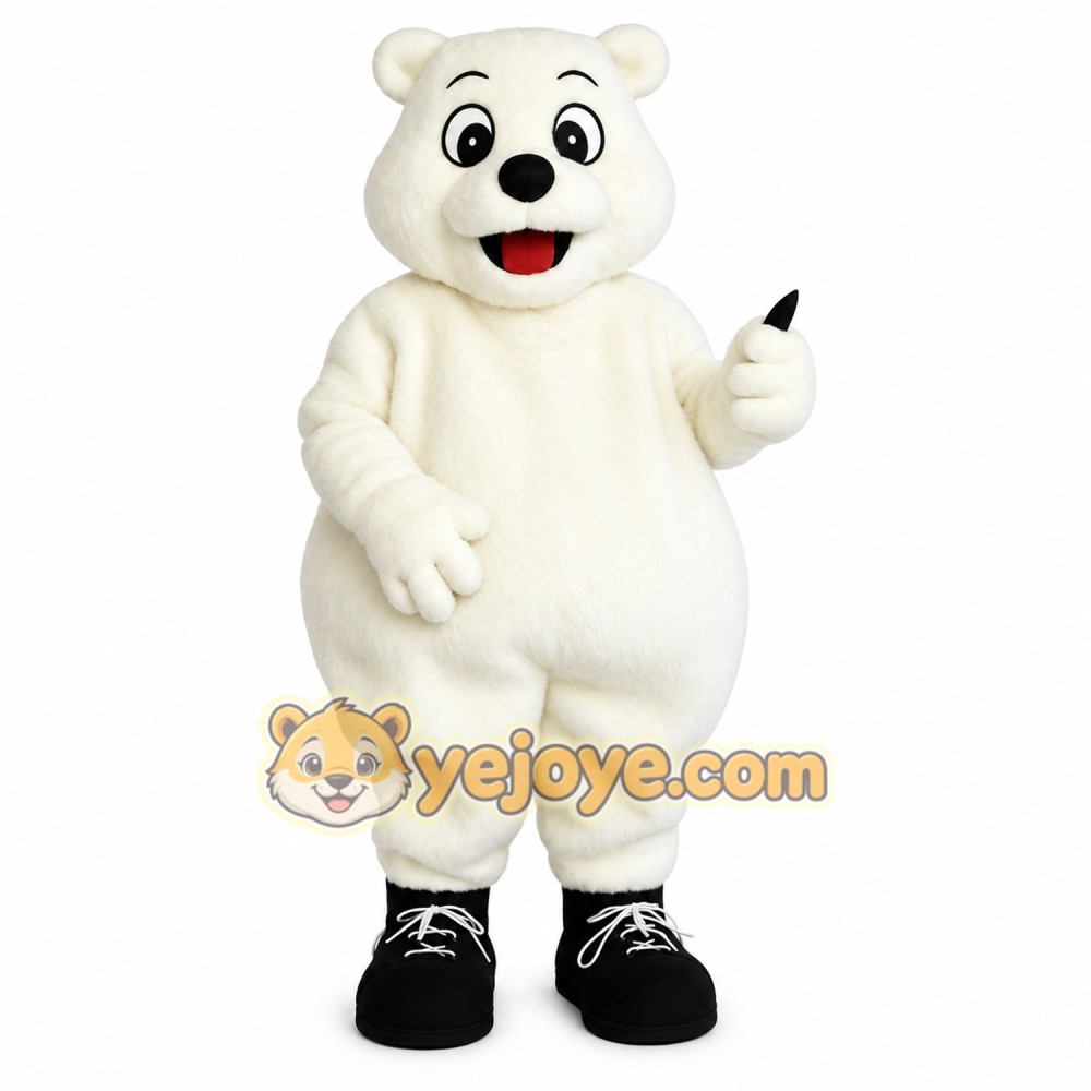 White Polar Bear Mascot Costume White Polar Bear Mascot Costume