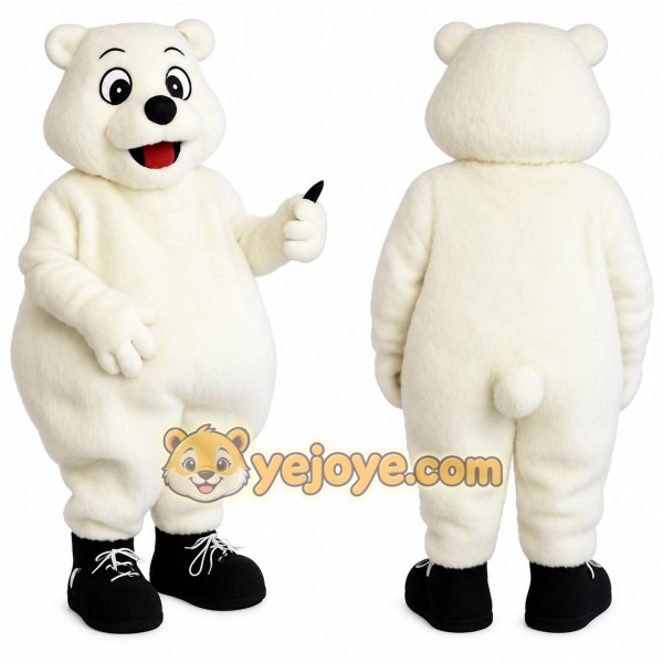 White Polar Bear Mascot Costume