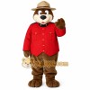 Brown Red Mountie Beaver Mascot Costume Brown Red Mountie Beaver Mascot Costume