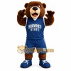Brown Bear In Navy Uniform Mascot Costume Brown Bear In Navy Uniform Mascot Costume