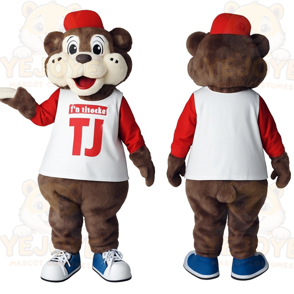 Brown Red Monkey Mascot Costume