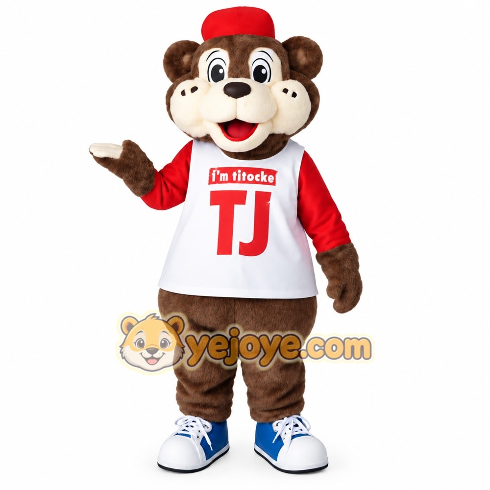 Brown Red Monkey Mascot Costume Brown Red Monkey Mascot Costume