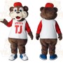 Brown Red Monkey Mascot Costume
