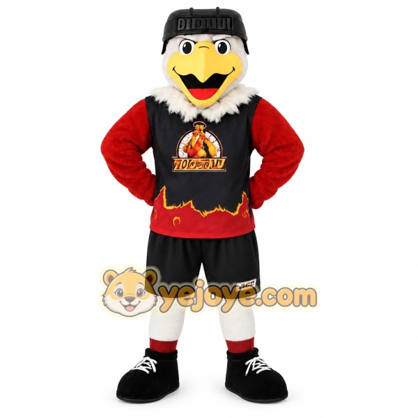 White Red Black Buzzard Mascot Costume White Red Black Buzzard Mascot Costume