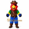 Red Blue Green Pirate Parrot Mascot Costume Red Blue Green Pirate Parrot Mascot Costume