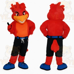 Red Orange Woodpecker Bird Mascot Costume