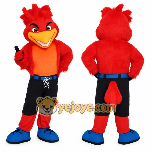 Red Orange Woodpecker Bird Mascot Costume