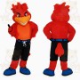 Red Orange Woodpecker Bird Mascot Costume