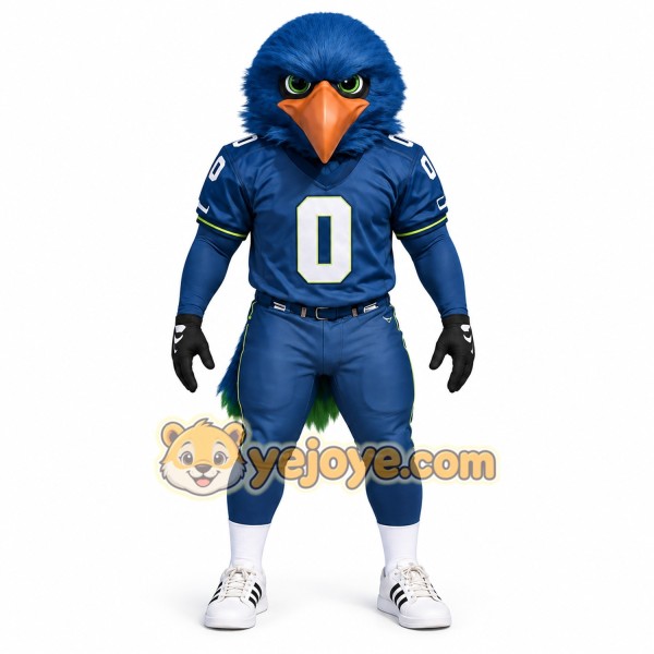 Blue Green Eagle Football Player Mascot Costume Blue Green Eagle Football Player Mascot Costume