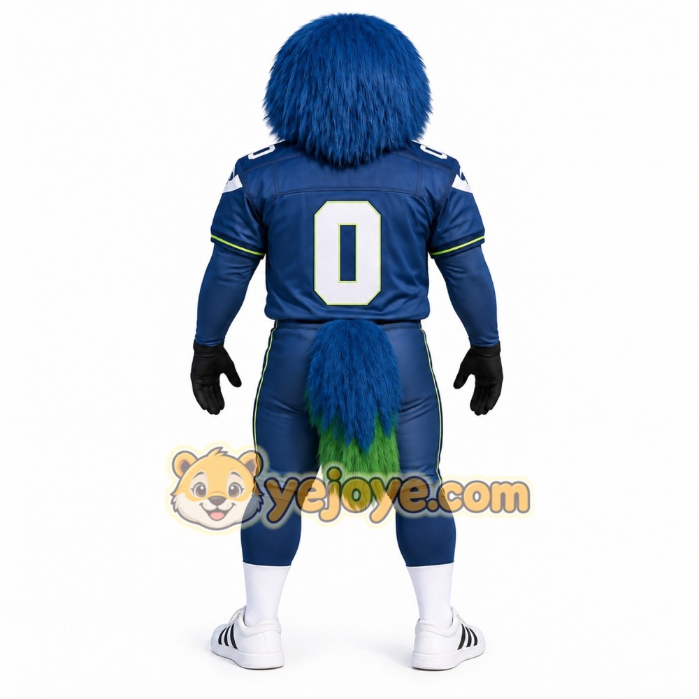 Blue Green Eagle Football Player Mascot Costume Blue Green Eagle Football Player Mascot Costume