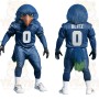 Blue Green Eagle Football Player Mascot Costume