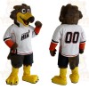 Brown Yellow White Eagle Mascot Costume