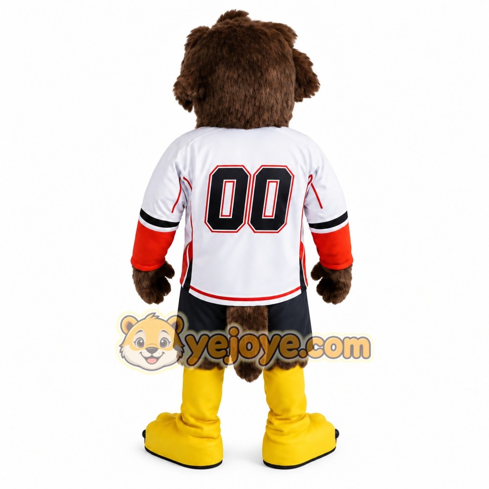 Brown Yellow White Eagle Mascot Costume Brown Yellow White Eagle Mascot Costume