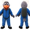 Blue Gray Orange Bird Mascot Costume