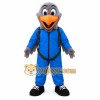 Blue Gray Orange Bird Mascot Costume Blue Gray Orange Bird Mascot Costume