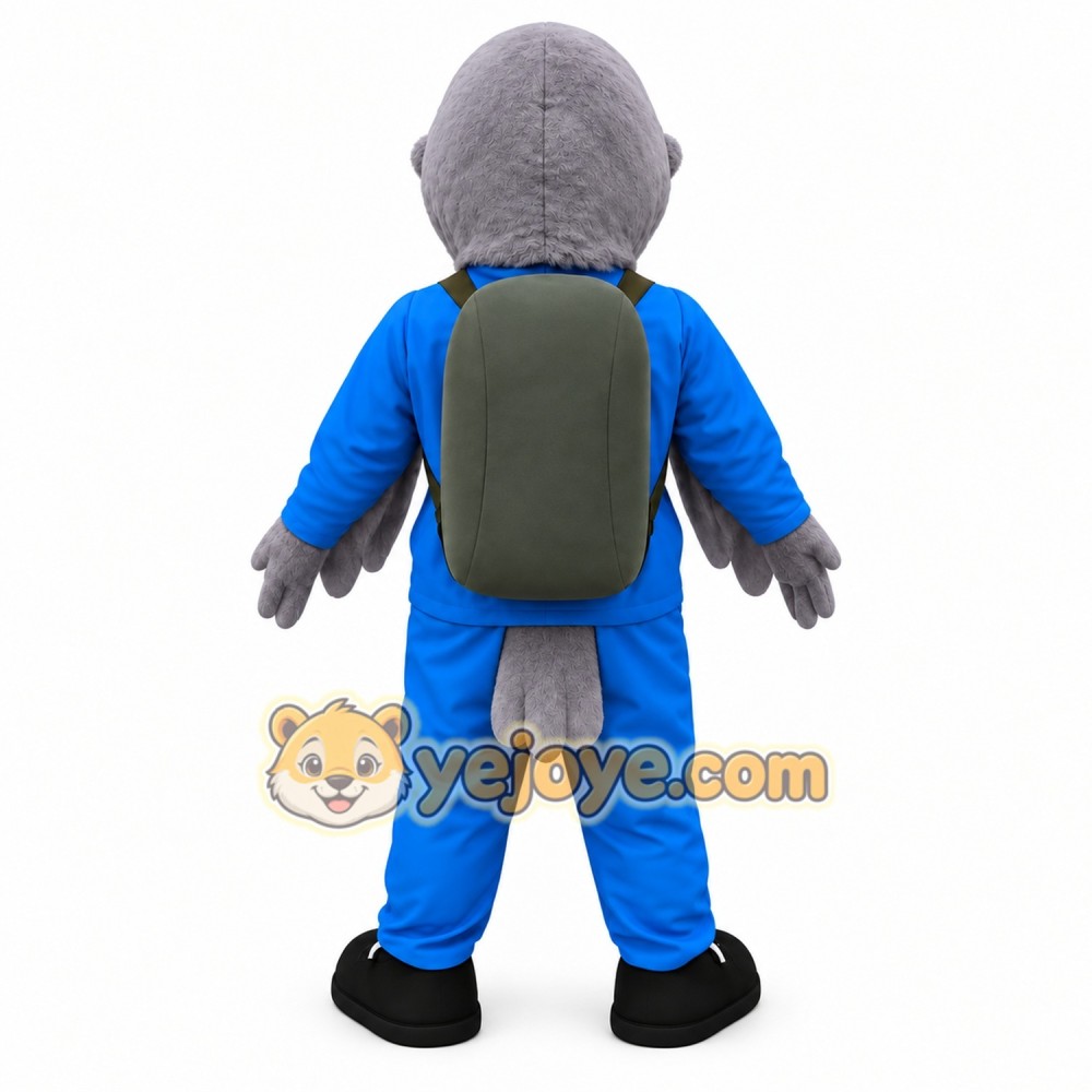 Blue Gray Orange Bird Mascot Costume Blue Gray Orange Bird Mascot Costume