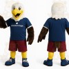 White Brown Yellow Eagle Mascot Costume