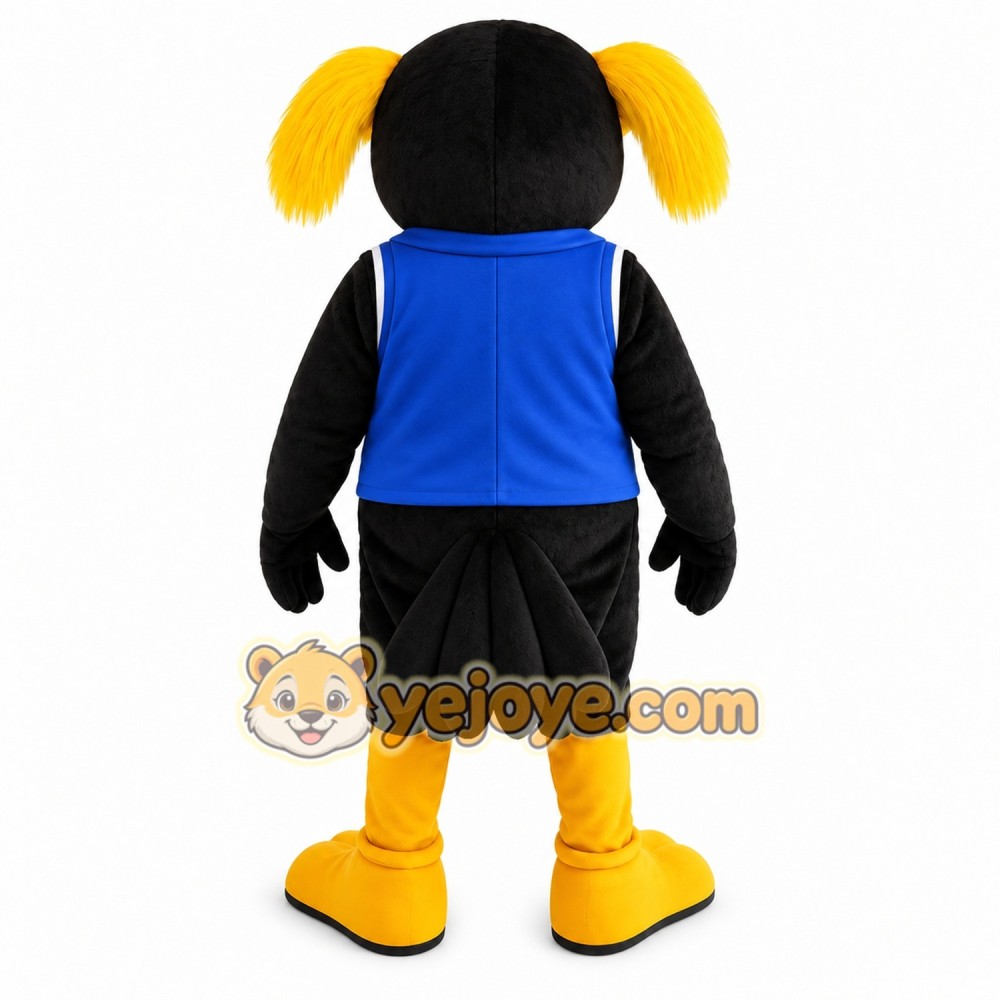 Black Yellow Blue Toucan Mascot Costume