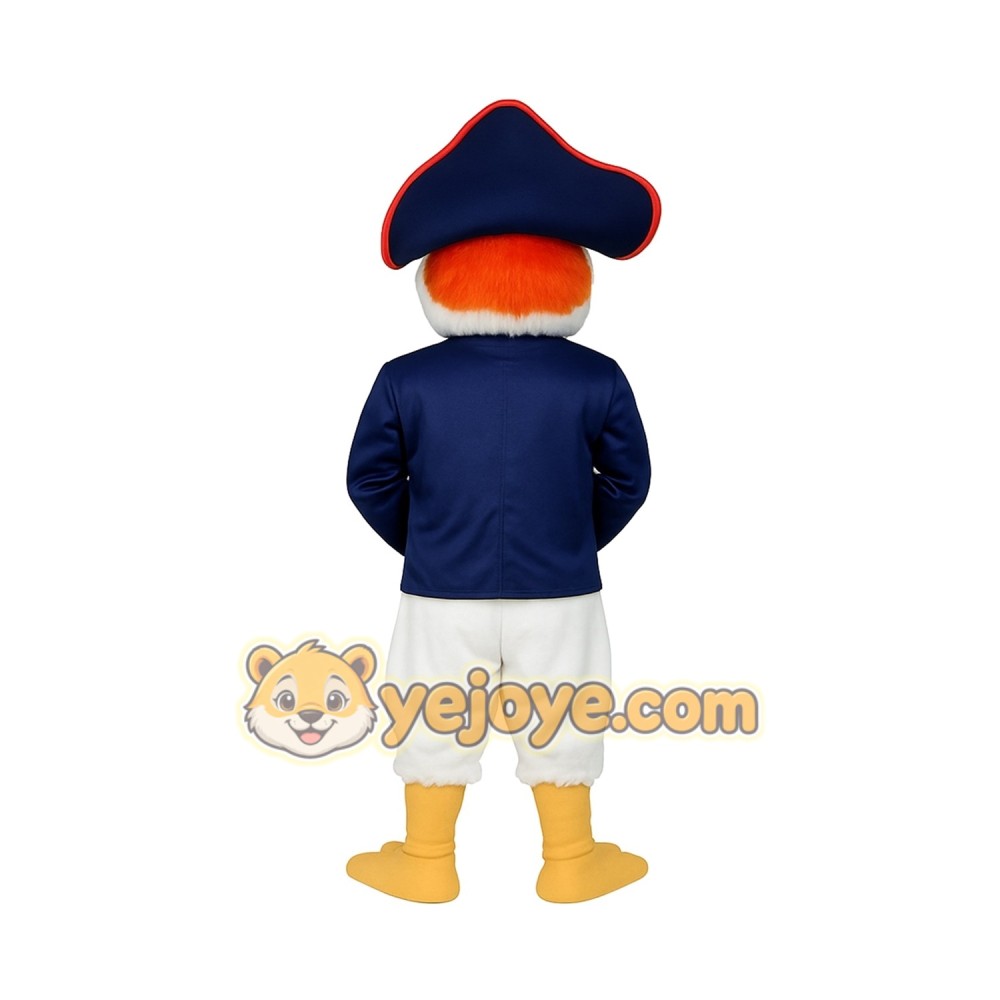 Navy White Eagle Mascot Costume Navy White Eagle Mascot Costume