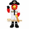 Red White Black Pirate Parrot Mascot Costume Red White Black Pirate Parrot Mascot Costume