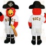 Red White Black Pirate Parrot Mascot Costume