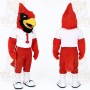 Red White Cardinal Sports Bird Mascot Costume