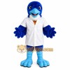 Blue White Scientist Bird Mascot Costume Blue White Scientist Bird Mascot Costume