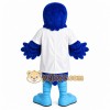 Blue White Scientist Bird Mascot Costume Blue White Scientist Bird Mascot Costume