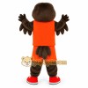 Brown Orange Falcon Mascot Costume Brown Orange Falcon Mascot Costume