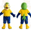 Green Yellow Blue Parrot Mascot Costume