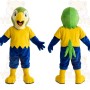 Green Yellow Blue Parrot Mascot Costume
