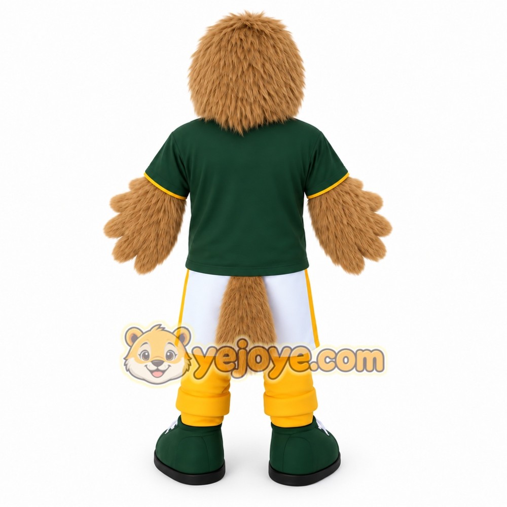 Tan Yellow Green Eagle Mascot Costume Tan Yellow Green Eagle Mascot Costume