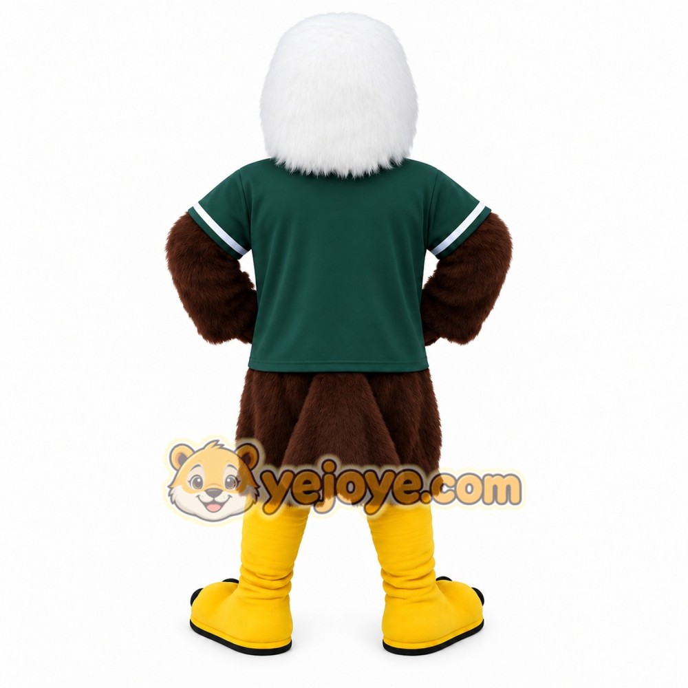 Green White Brown Eagle Mascot Costume Green White Brown Eagle Mascot Costume