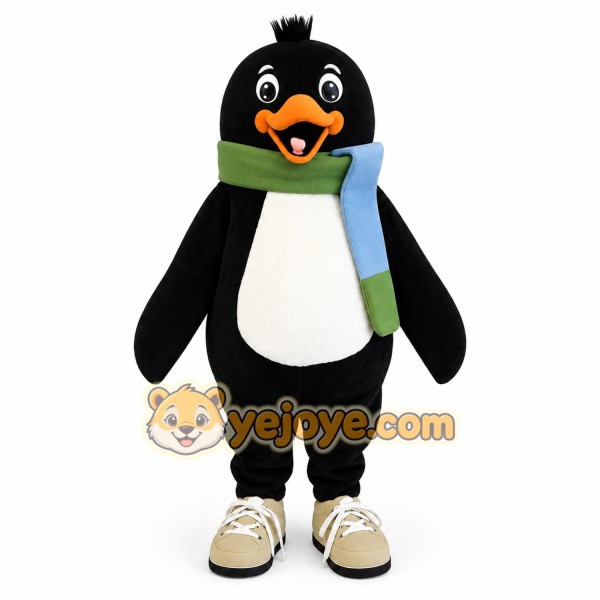 Black White Orange Penguin Mascot Costume Black White Orange Penguin Mascot Costume