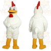 White Yellow Red Chicken Mascot Costume