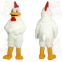 White Yellow Red Chicken Mascot Costume