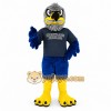 Gray Blue Yellow Hawk Mascot Costume Gray Blue Yellow Hawk Mascot Costume