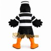 Black White Orange Sailor Crow Mascot Costume Black White Orange Sailor Crow Mascot Costume