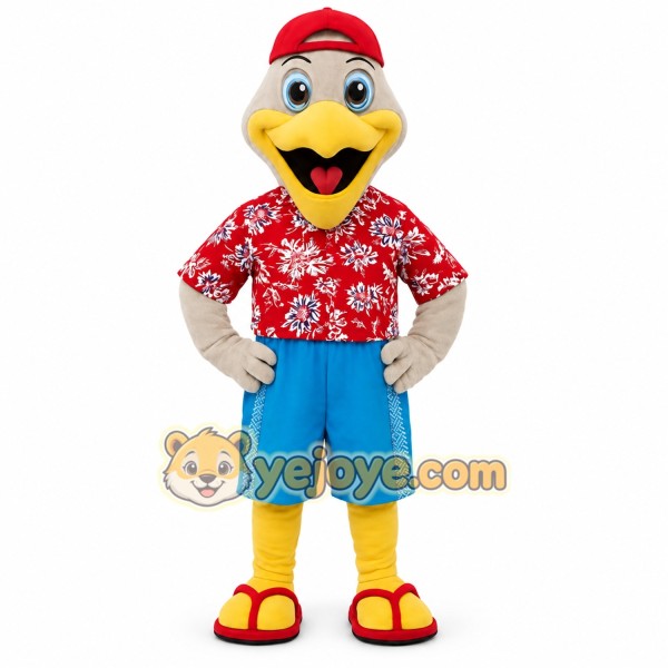 Red Blue Yellow Hawaiian Bird Mascot Costume Red Blue Yellow Hawaiian Bird Mascot Costume