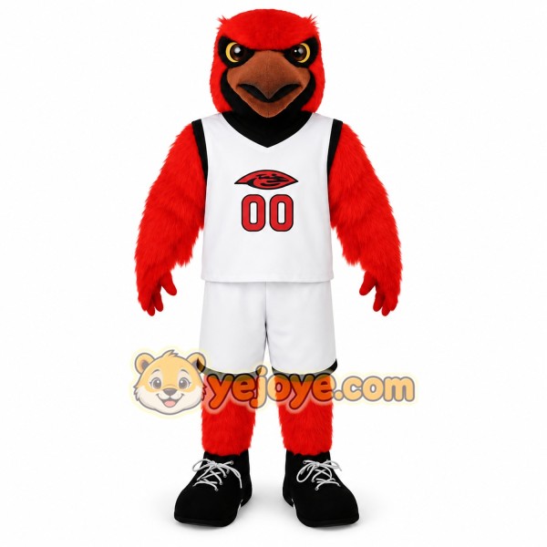 Red White Cardinal Mascot Costume Red White Cardinal Mascot Costume