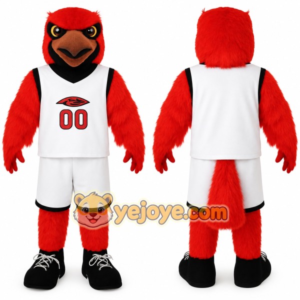 Red White Cardinal Mascot Costume