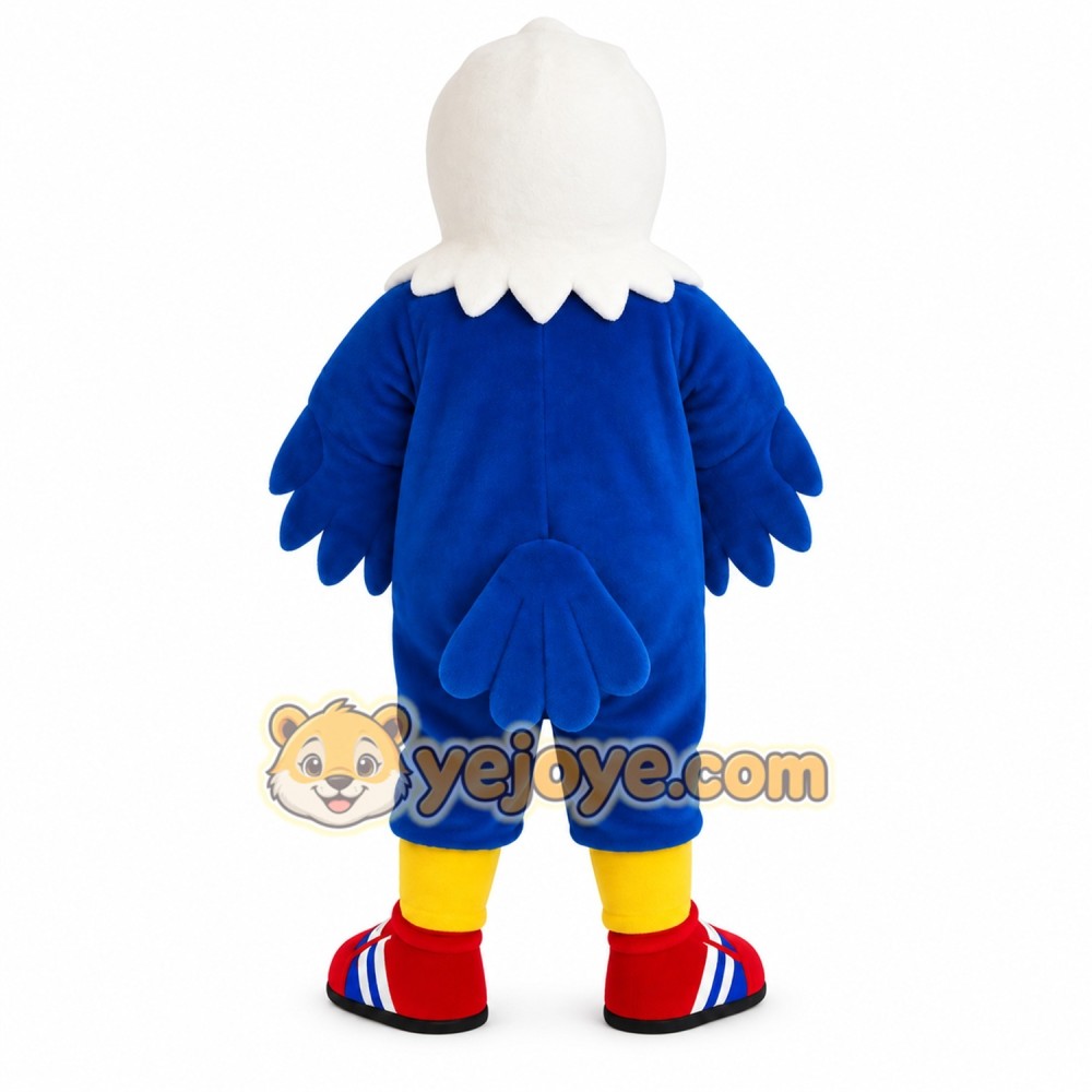Blue White Red Yellow Eagle Mascot Costume Blue White Red Yellow Eagle Mascot Costume