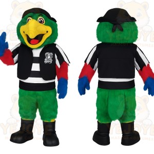 Green Yellow Pirate Parrot Mascot Costume