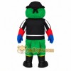 Green Yellow Pirate Parrot Mascot Costume Green Yellow Pirate Parrot Mascot Costume