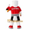 Red White Yellow Eagle Mascot Costume