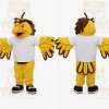 Yellow Brown White Eagle Mascot Costume